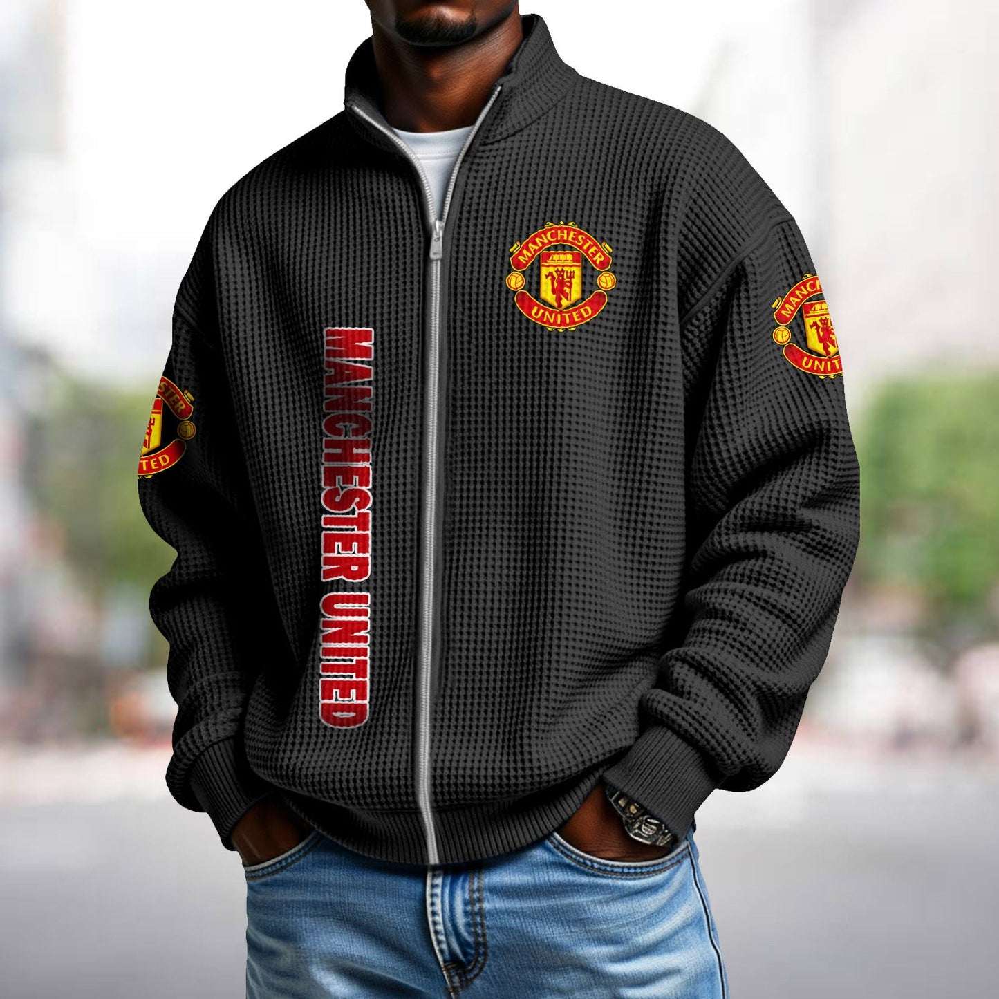 MUN x EPL Waffle Zip Up Sweatshirt DatND DVT