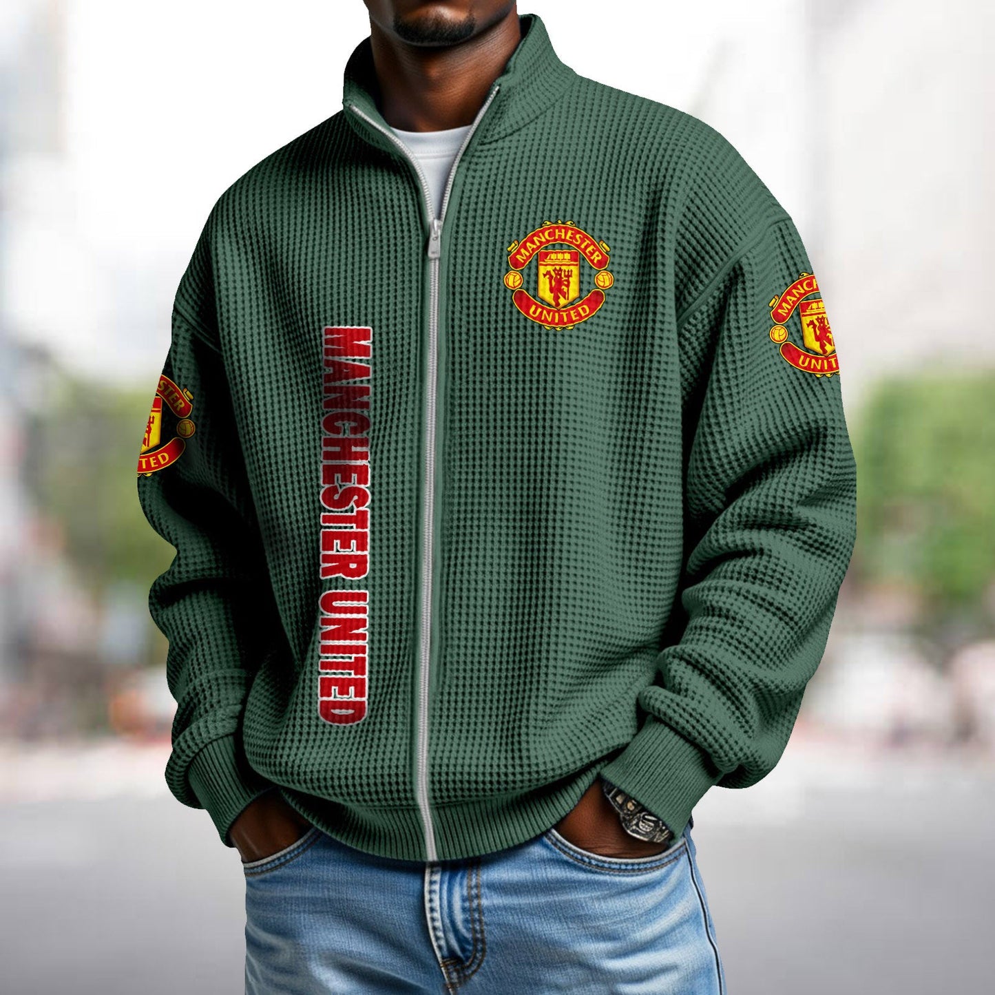 MUN x EPL Waffle Zip Up Sweatshirt DatND DVT