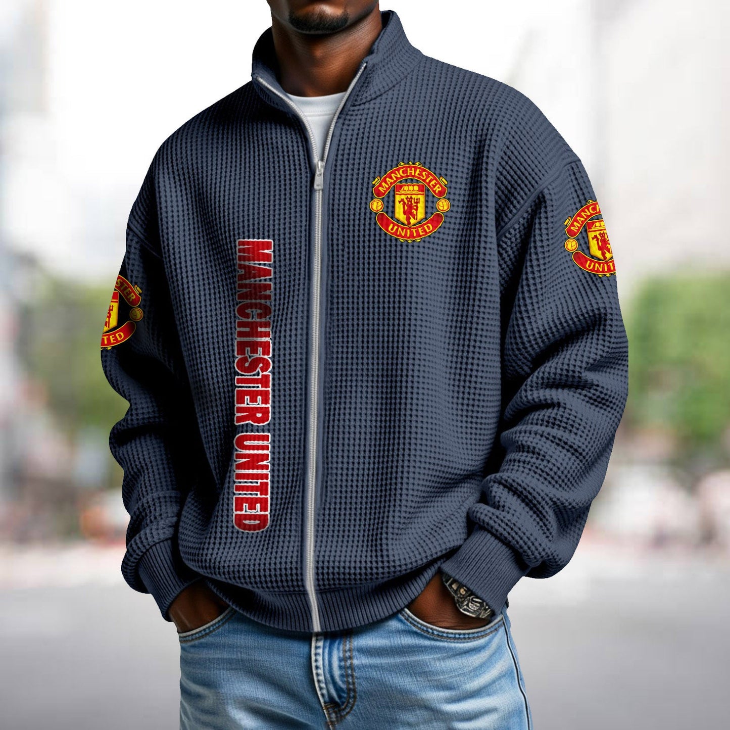MUN x EPL Waffle Zip Up Sweatshirt DatND DVT