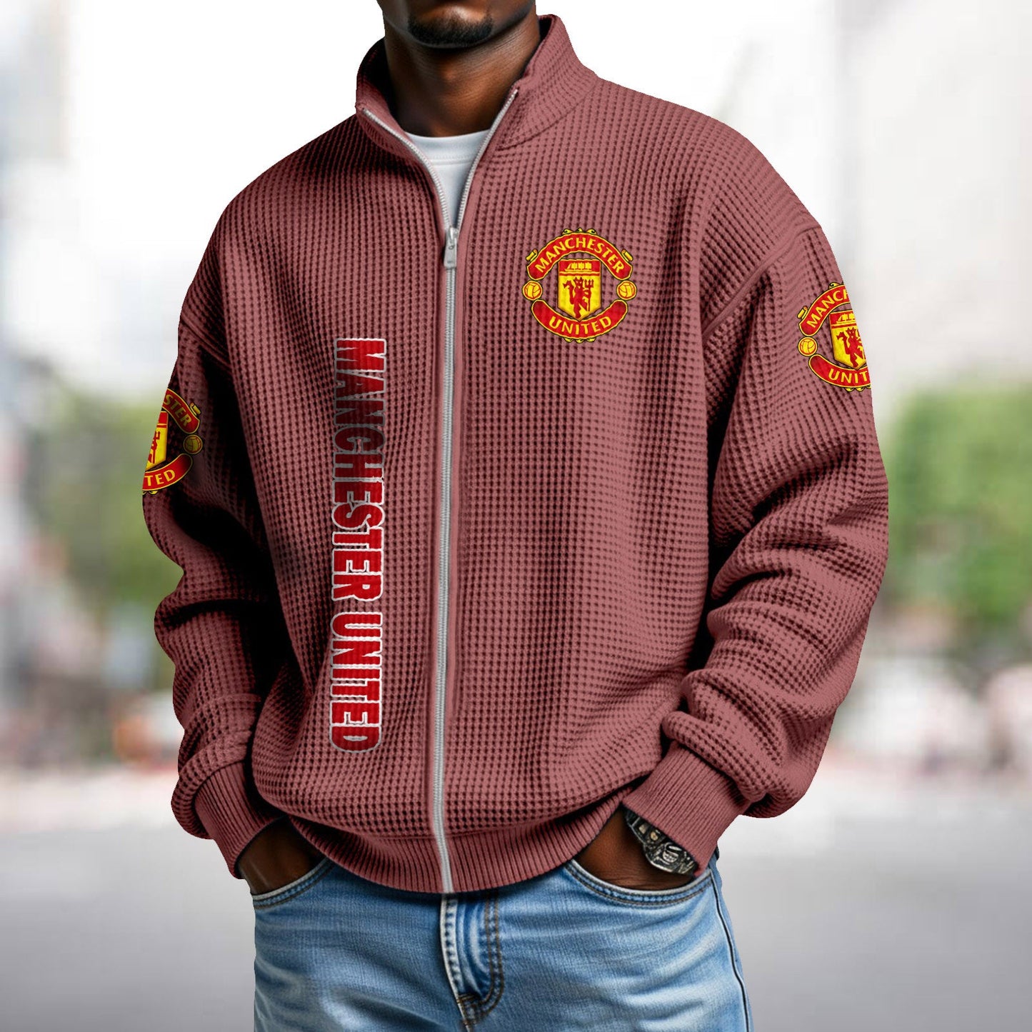 MUN x EPL Waffle Zip Up Sweatshirt DatND DVT