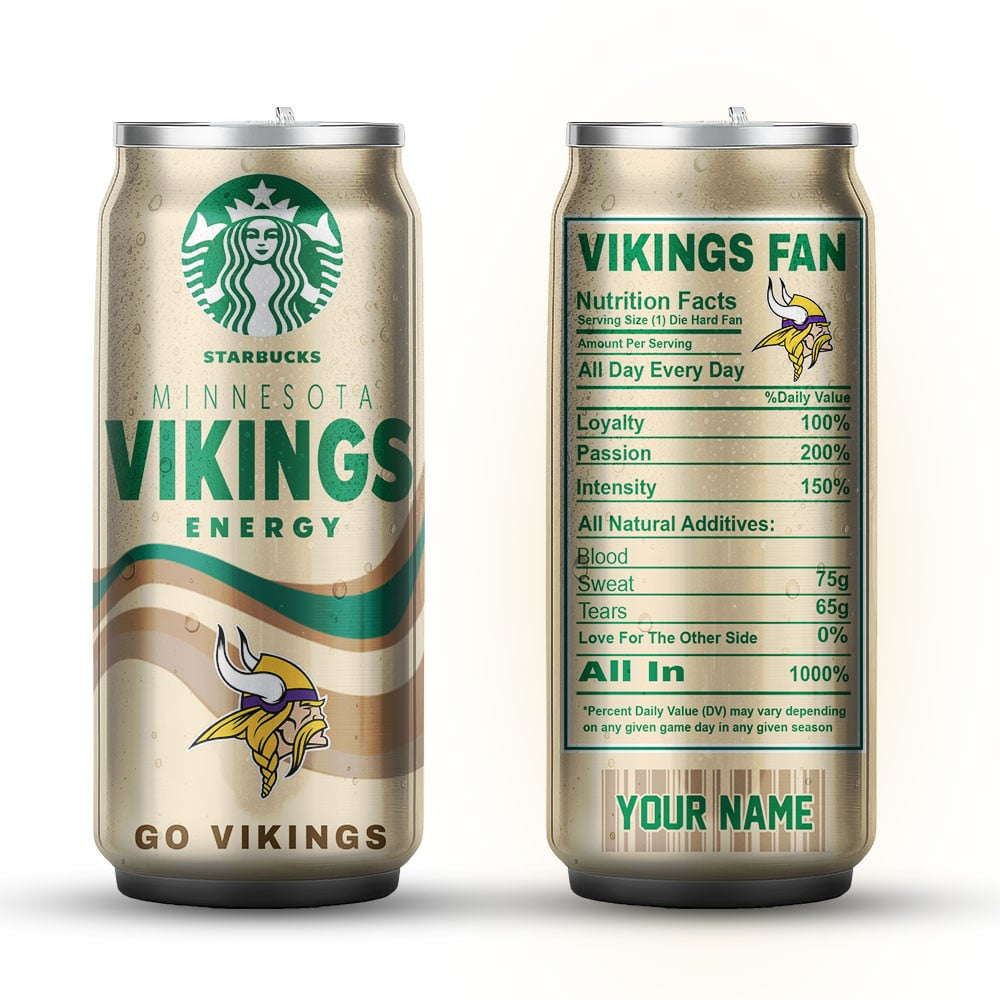 MV Premium NFL Starbucks Energy Can Tumbler DDT  NTL