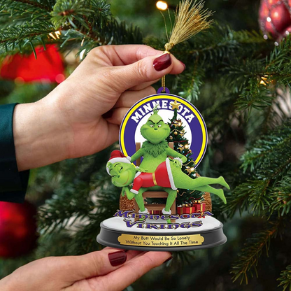 MV Premium NFL x Grinch Acrylic Ornament DDT NTL