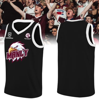 Manly Warringah Sea Eagles NRL Fear The Fortress Jersey TM V6