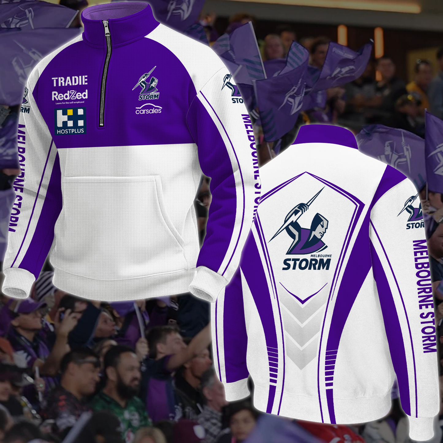 Melbourne Storm NRL 2025 Newest Hoodie TM NTA V1