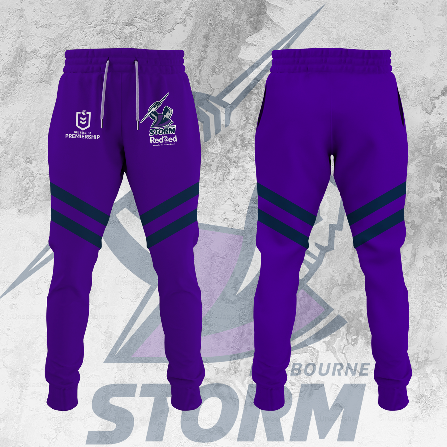 Melbourne Storm NRL 2025 Windbreaker Jacket TM NTA V2