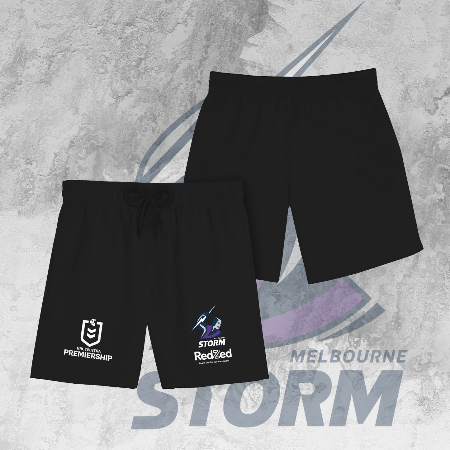 Melbourne Storm NRL 2025 Limited Edition Henley Shirt TM NTA V1