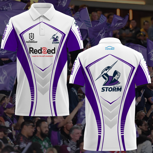 Melbourne Storm NRL 2025 Polo Shirt TM NTA V01