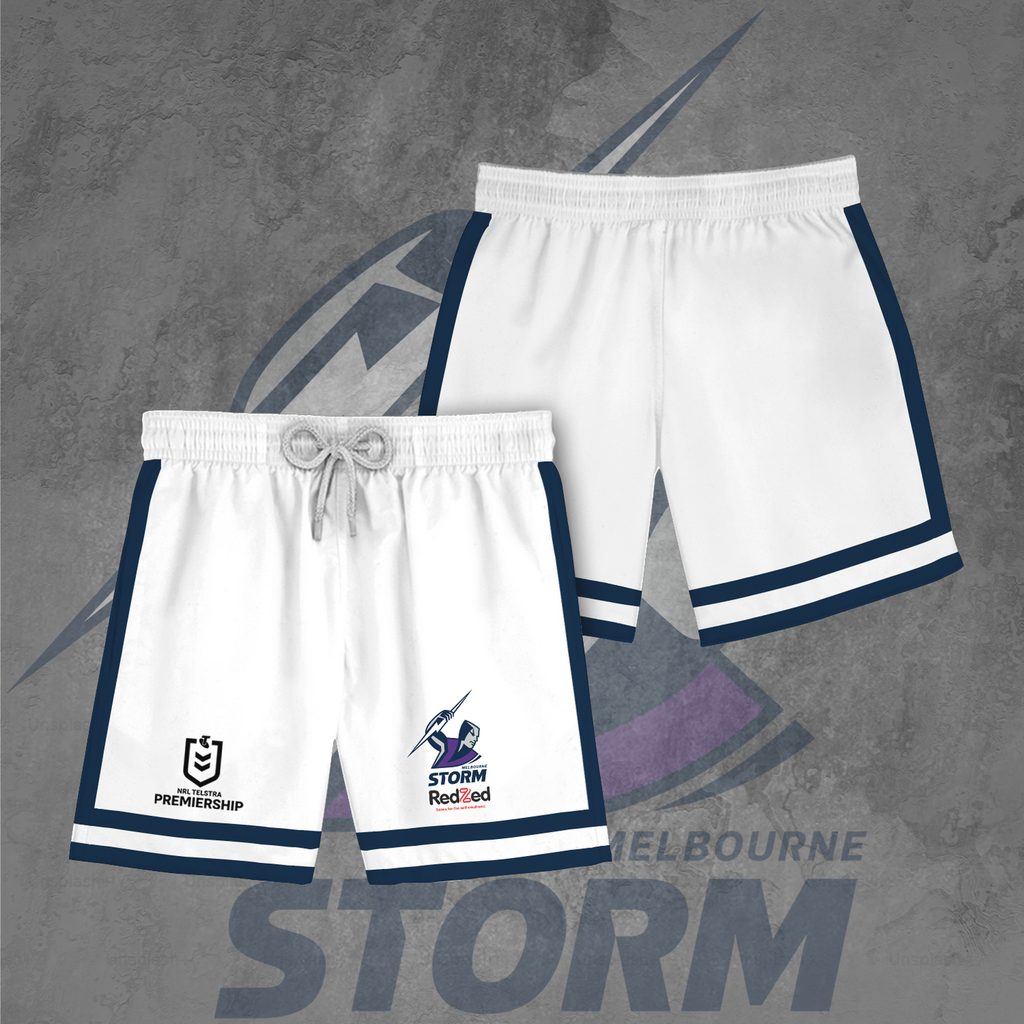 Melbourne Storm NRL Up Limited Edition Polo Shirt TM NTA V2