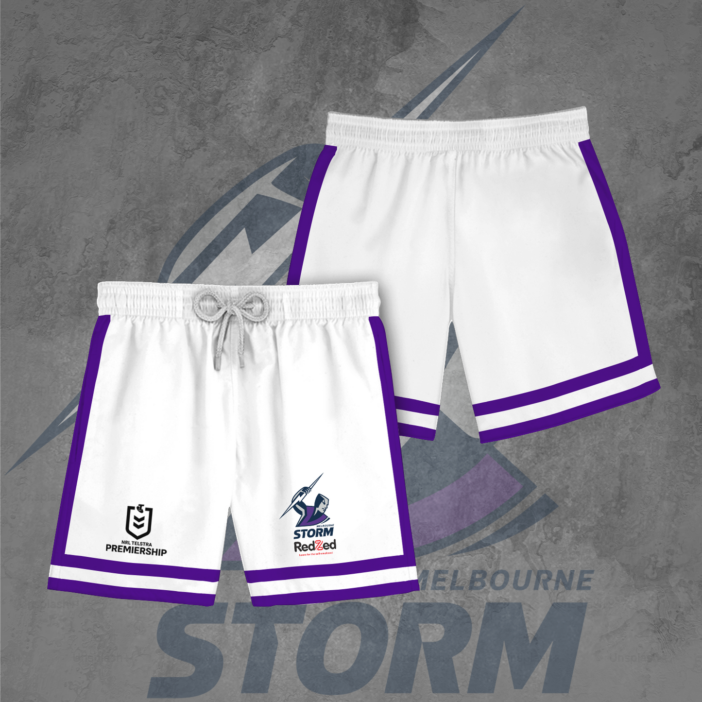 Melbourne Storm NRL 2025 Limited Edition Polo Shirt TM NTA V6