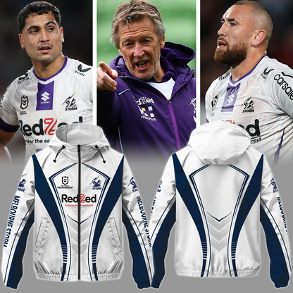 Melbourne Storm NRL 2025 Windbreaker Jacket TM NTA V6