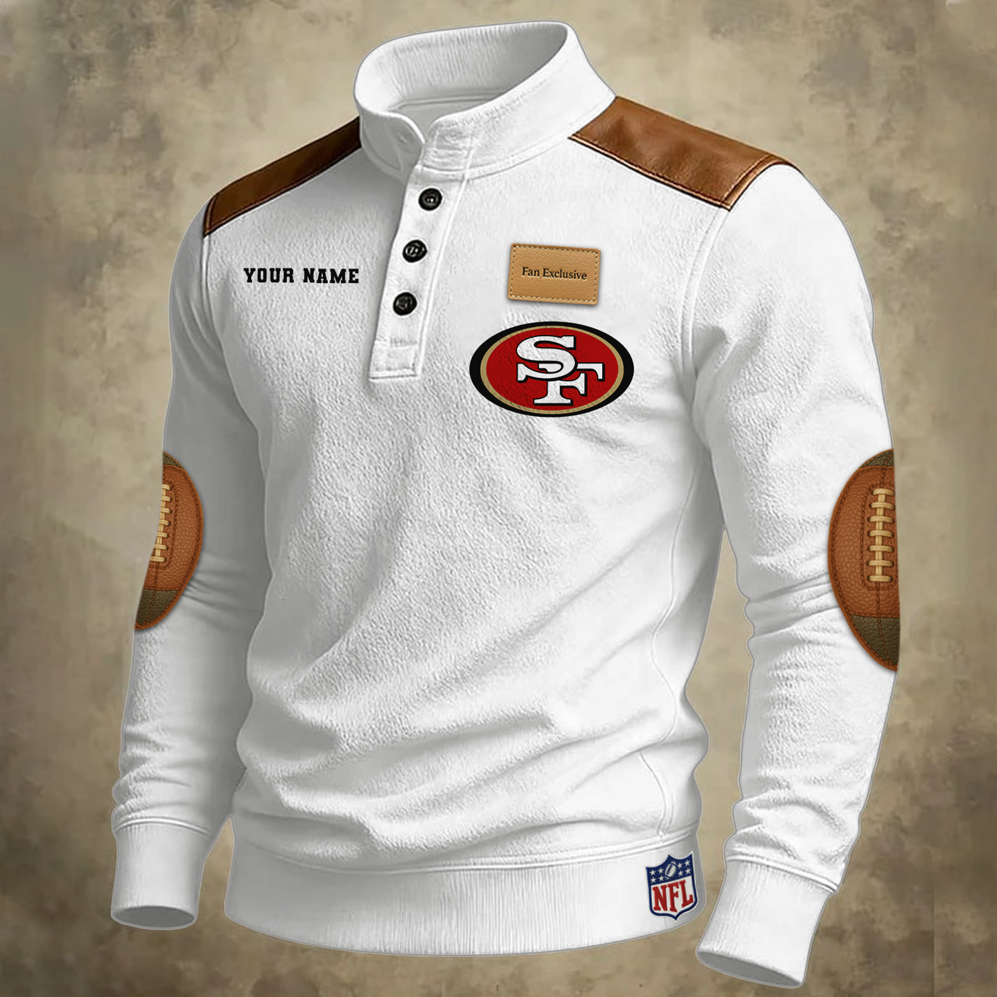 Men's Sweatshirt NFL  49er1 V1 NAK