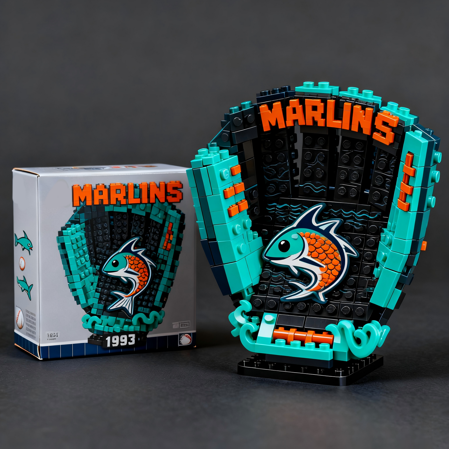 MLB Teams Baseball Glove Building Block Set DDT NTL