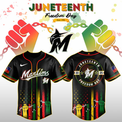 Miami Marlins MLB X Juneteenth Day Baseball Jerseys NDD