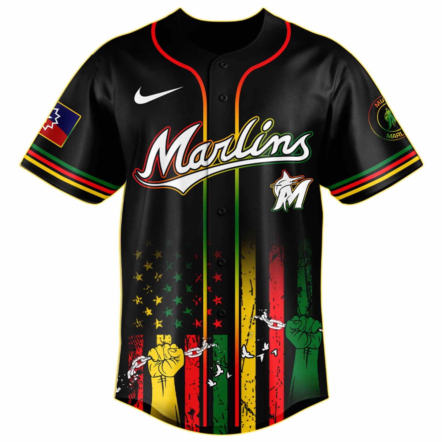 Miami Marlins MLB X Juneteenth Day Baseball Jerseys NDD
