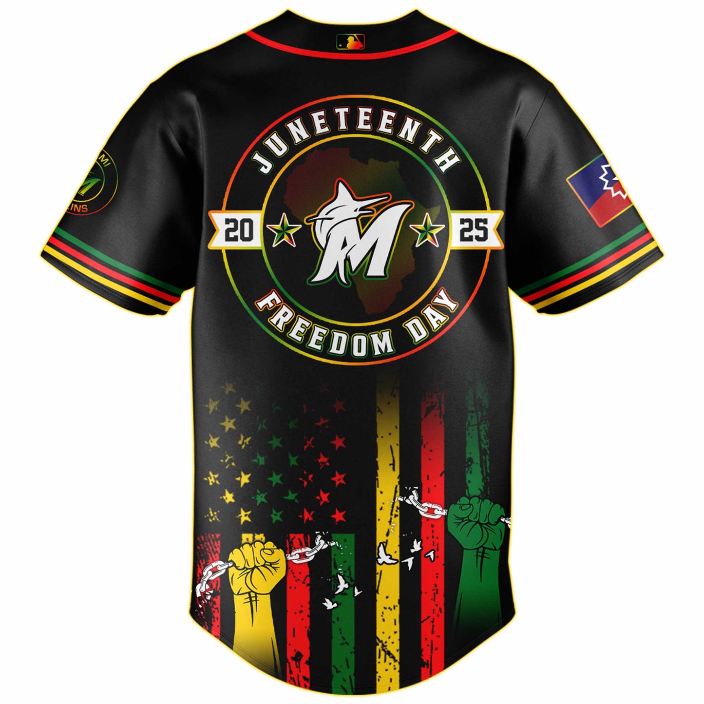 Miami Marlins MLB X Juneteenth Day Baseball Jerseys NDD