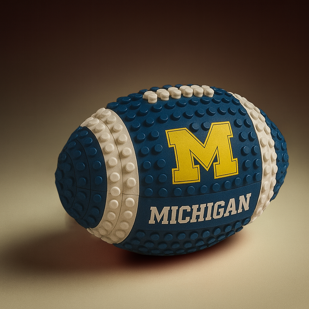 NCAA Team Building Block Football Set DDT CTND