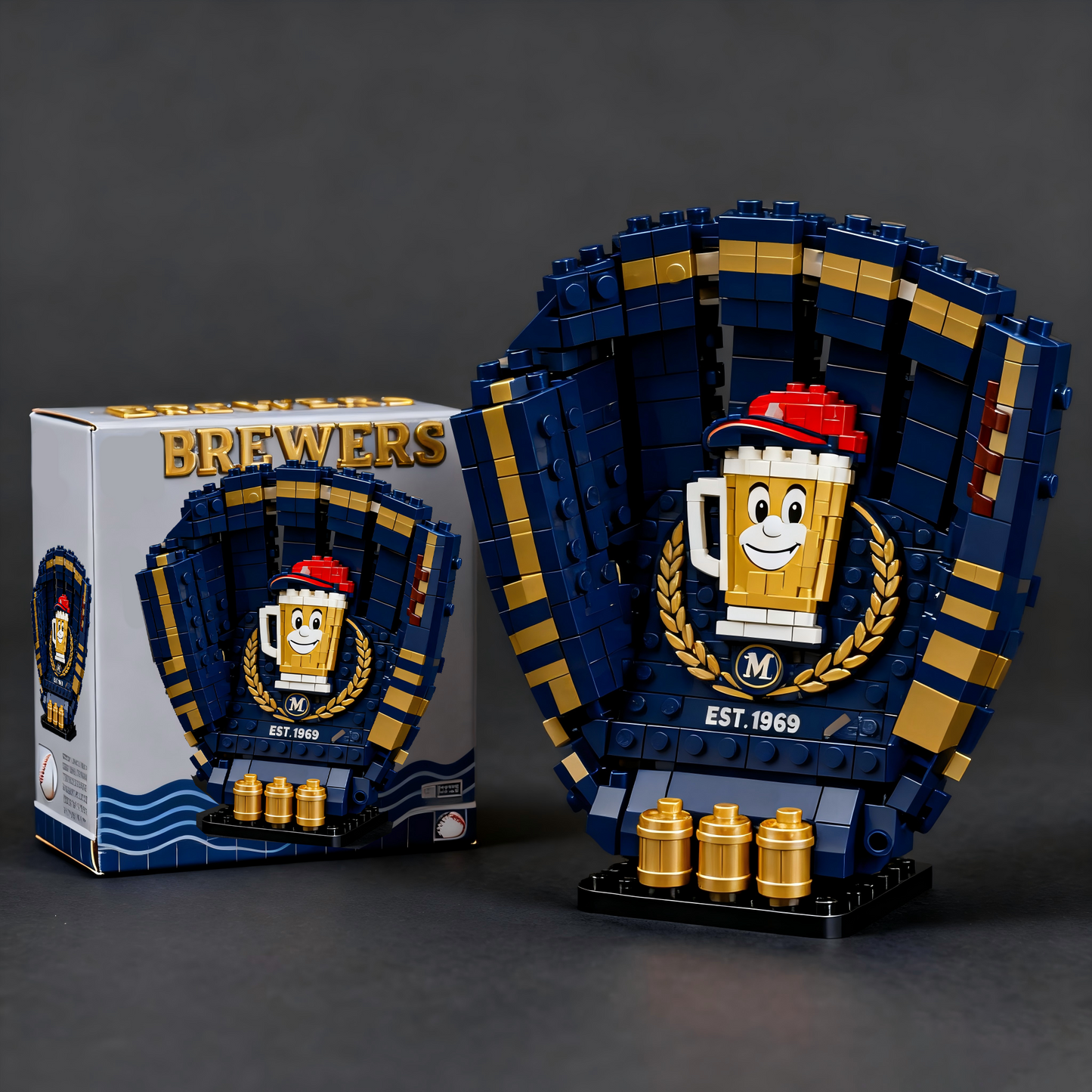 MLB Teams Baseball Glove Building Block Set DDT NTL