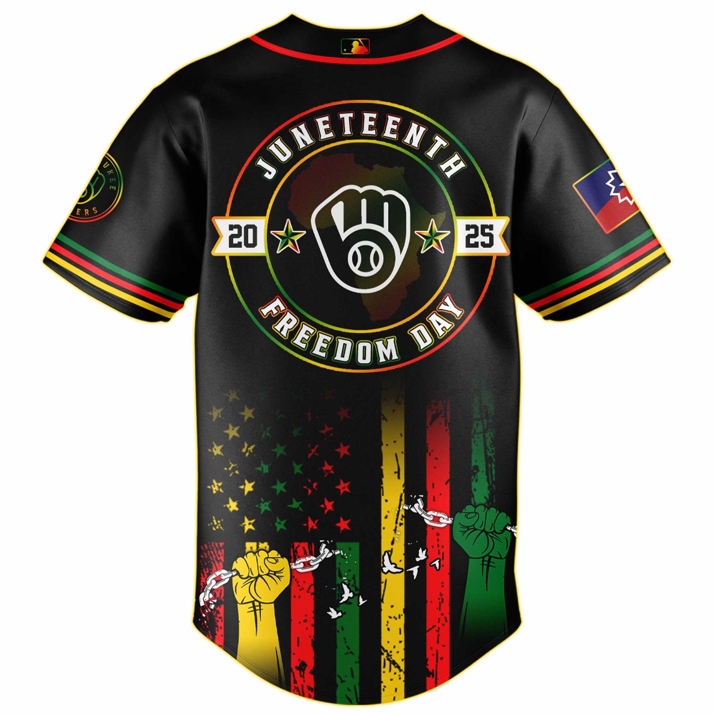 Milwaukee Brewers MLB X Juneteenth Day Baseball Jerseys NDD