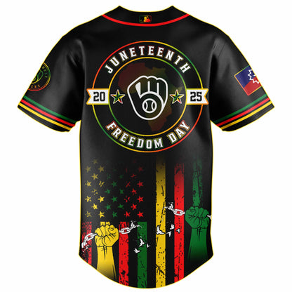 Milwaukee Brewers MLB X Juneteenth Day Baseball Jerseys NDD