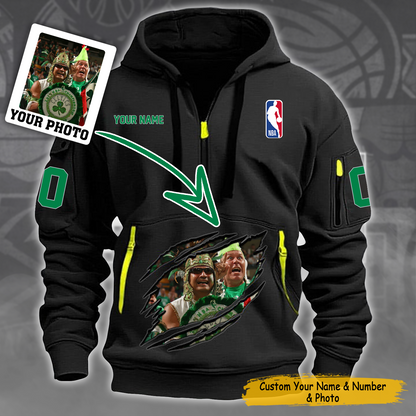 New Personalized Quarter Zip Hoodie