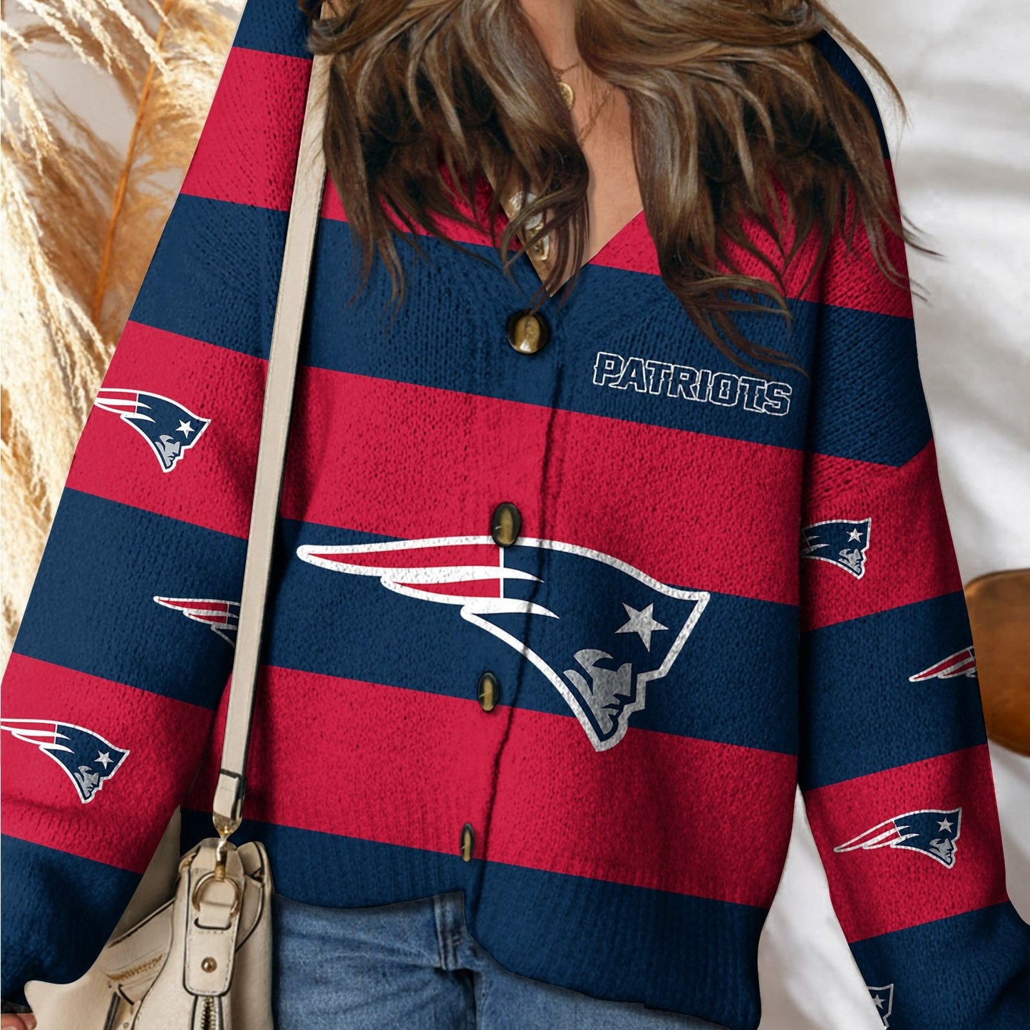 NE x NFL Cardigan Sweatshirt With Button  DatND DVT