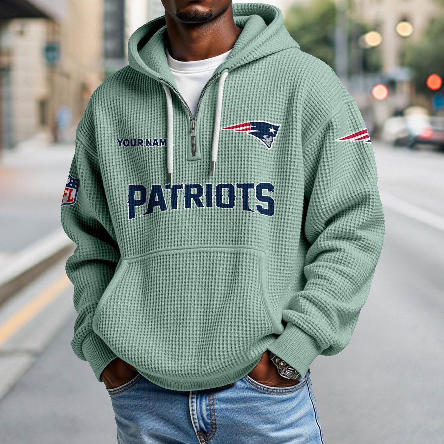 NE x NFL Waffle Hoodie DatND DVT