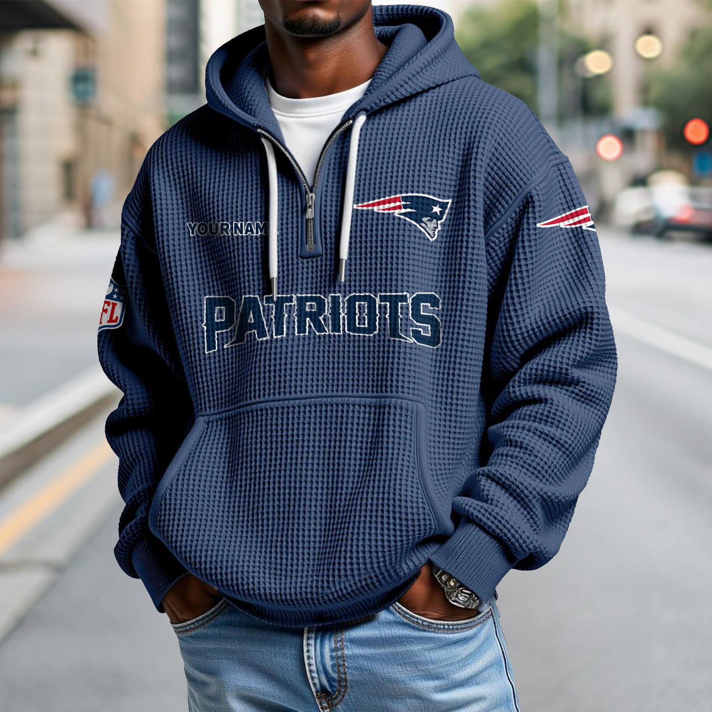 NE x NFL Waffle Hoodie DatND DVT