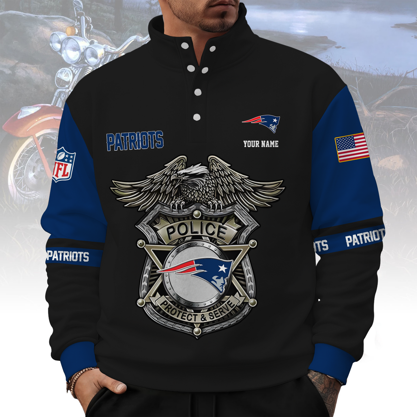 NE x NFL Western Style Sweater With Buckles DatND ThuongNH