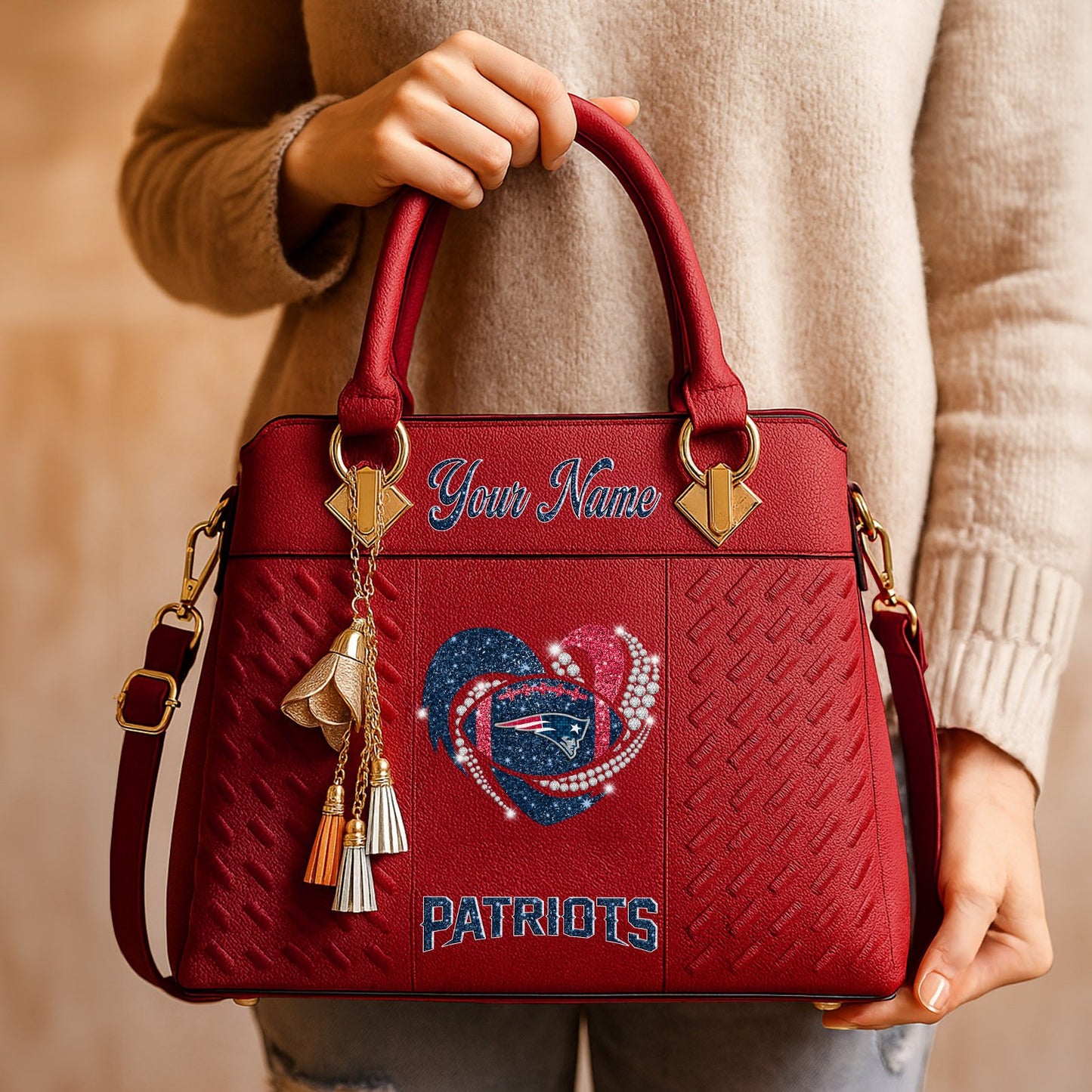 NE x NFL Zip Handbag 0811 DatND DVT