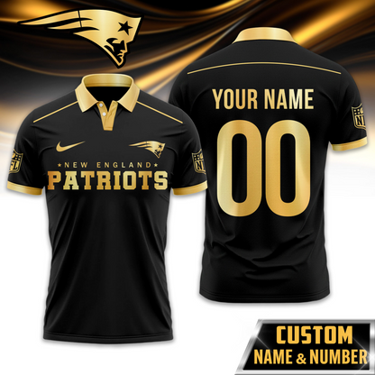 NEP Premium NFL Black And Gold Custom Polo DDT CTND