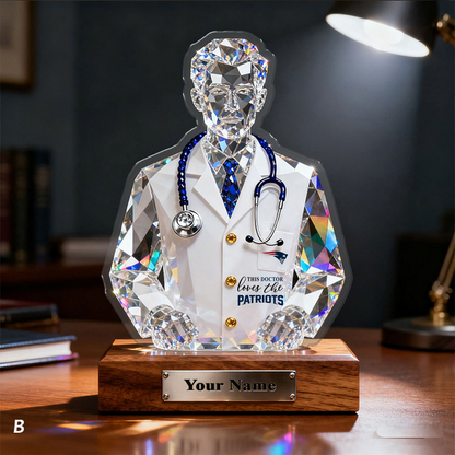 NEP Premium NFL Doctor Crystal Style Desktop Ornament DDT 101125 HLPHUONG