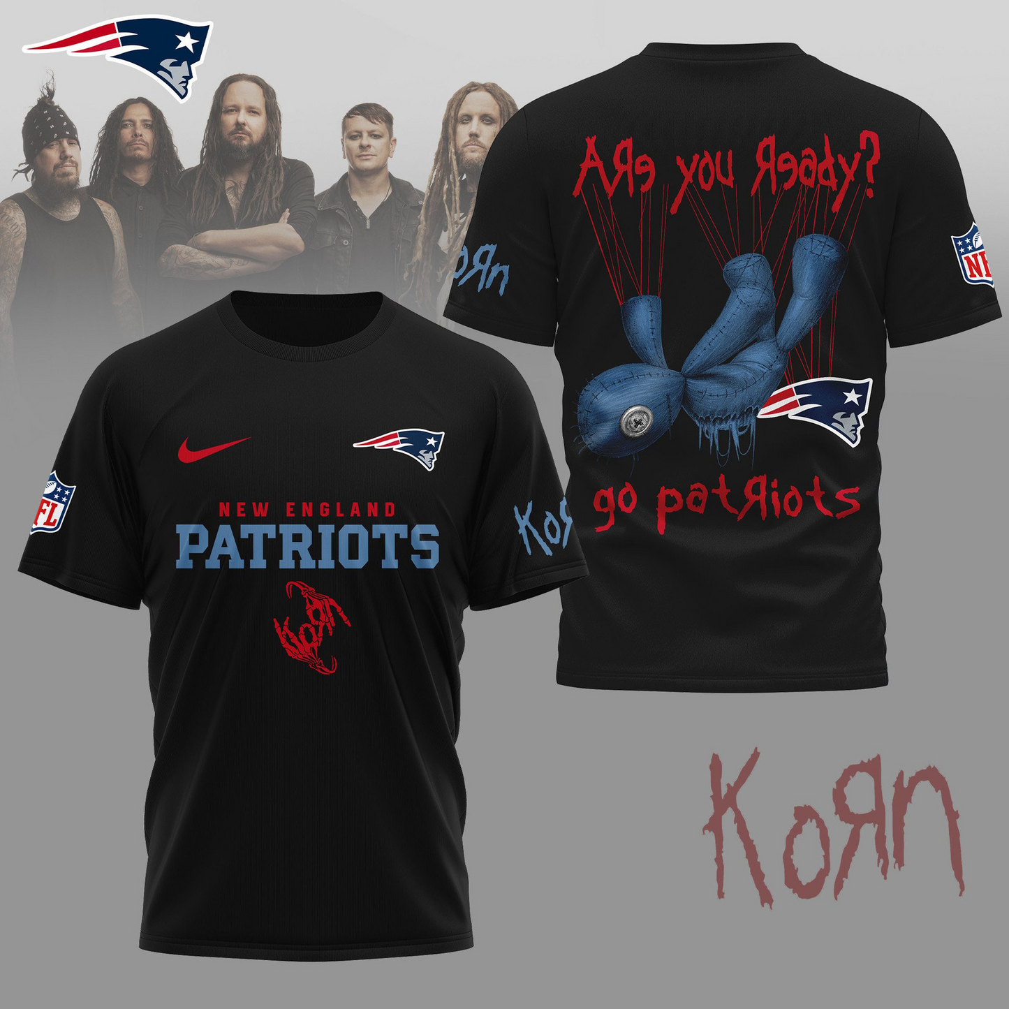 NEP Premium NFL Korn Fan Shirt DDT CTND