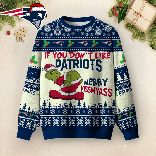 NEP Premium NFL Merry Kissmyass Ugly Sweater DDT CTND