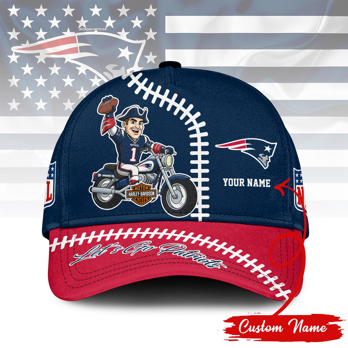 NEP Premium NFL Motorcycle Classic Cap DDT 111125 NTL