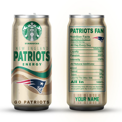 NEP Premium NFL Starbucks Energy Can Tumbler DDT  NTL
