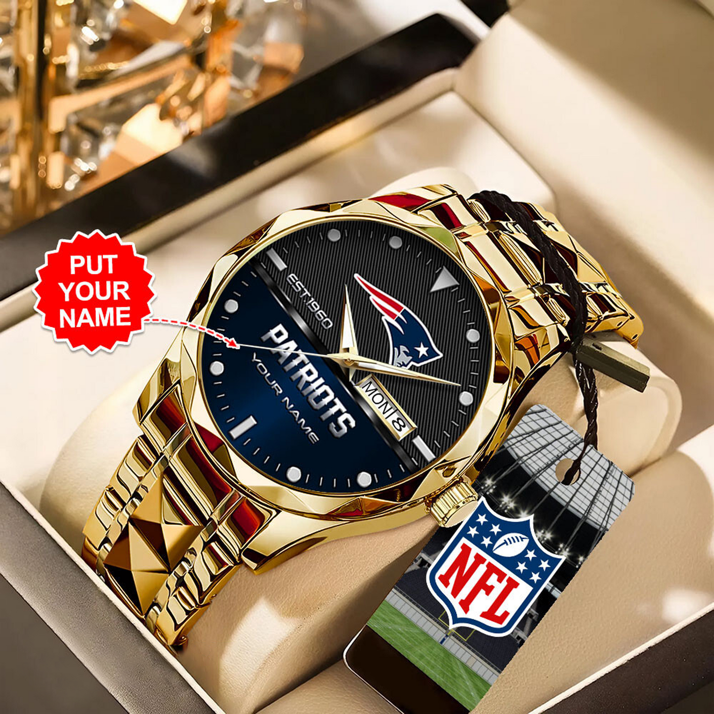NEP x NFL Alloy Luxury Quartz Watch DATND TANTD