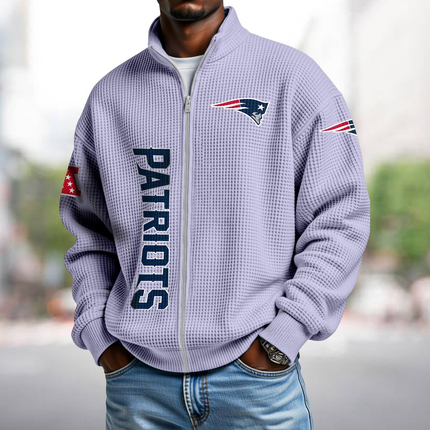 NEP x NFL Waffle Zip-Up Sweatshirt DATND TANTD