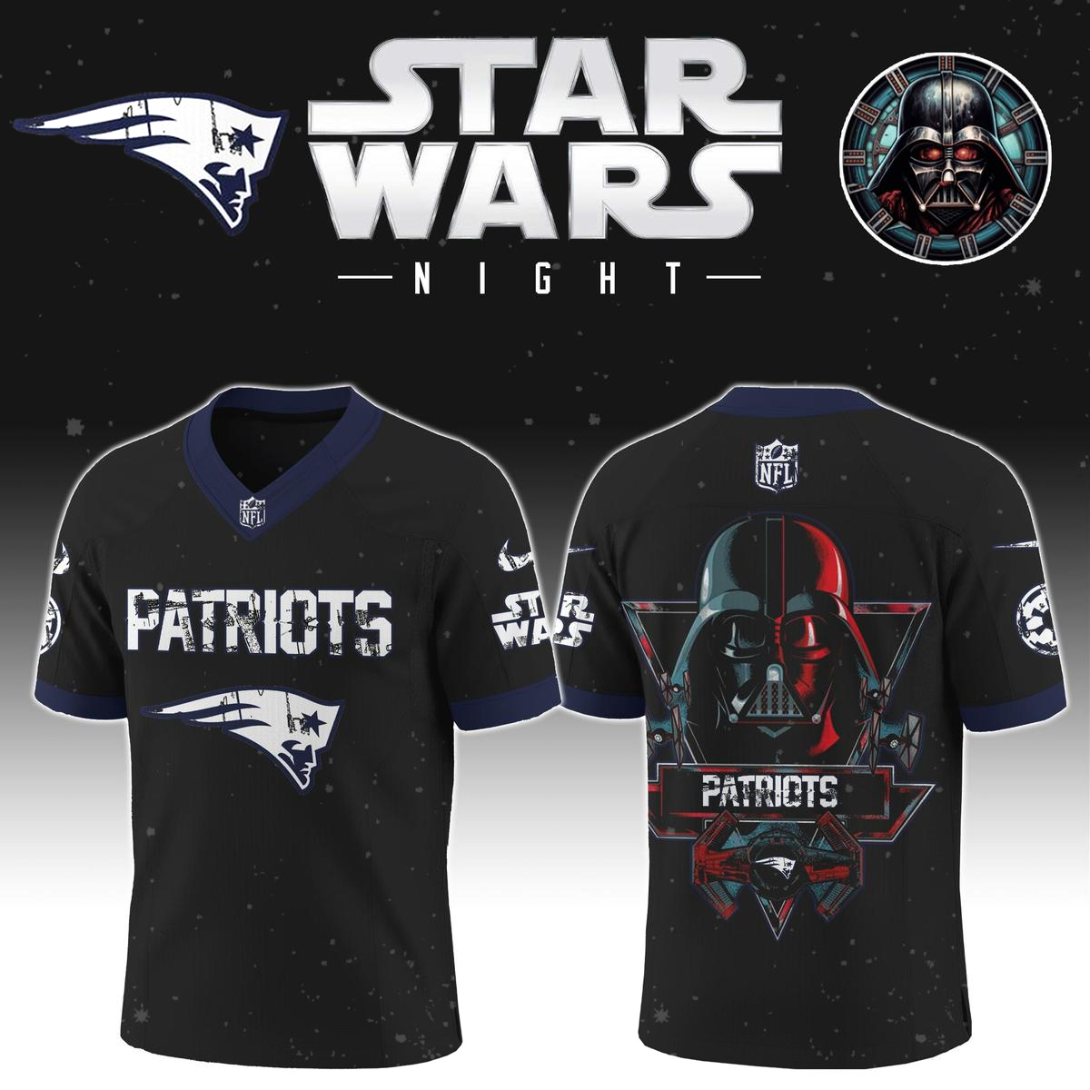 NEP x S.Wars Darth Vader 2025 Football Jersey DDT NTL