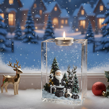 NEW x EPL Personalized Christmas Crystal Candle Holder DatND DVT
