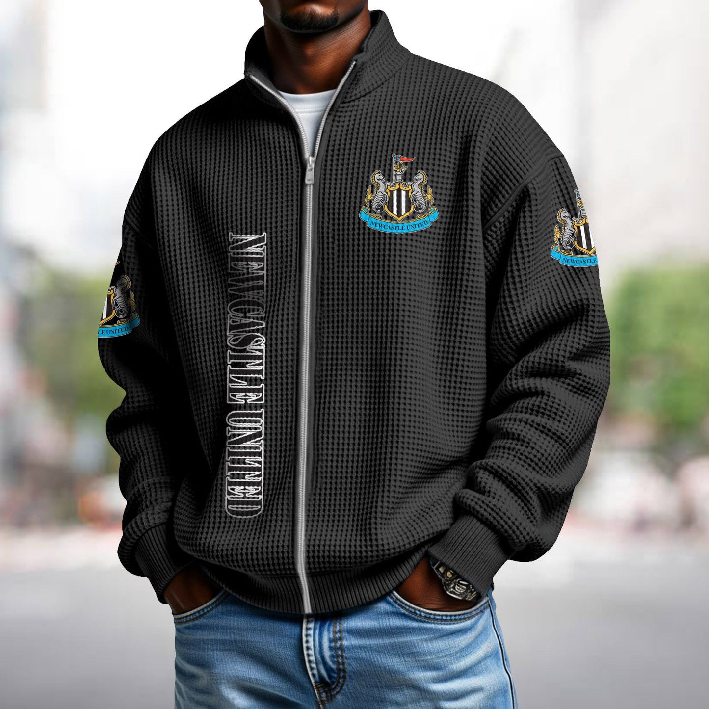NEW x EPL Waffle Zip Up Sweatshirt DatND DVT