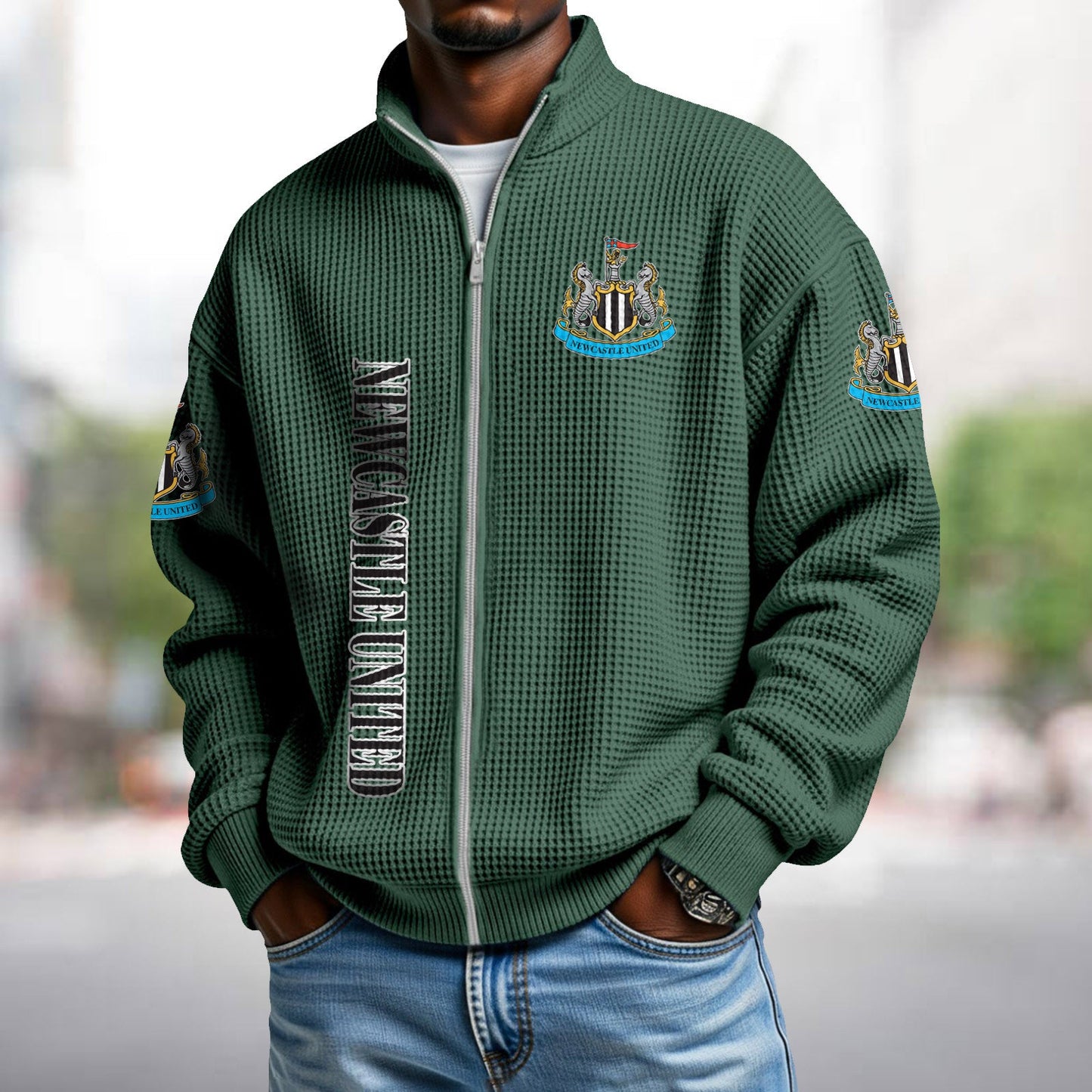 NEW x EPL Waffle Zip Up Sweatshirt DatND DVT