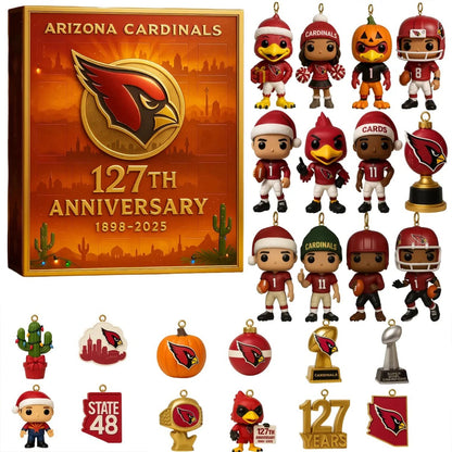 NFL ARI Team Advent Calendar Christmas V1 NAK NHM