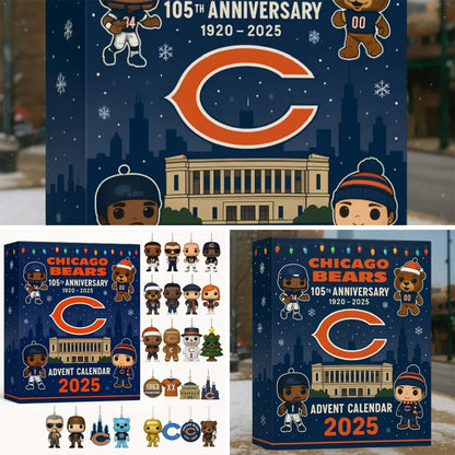 NFL CHI Team Advent Calendar Christmas V1 NAK NHM
