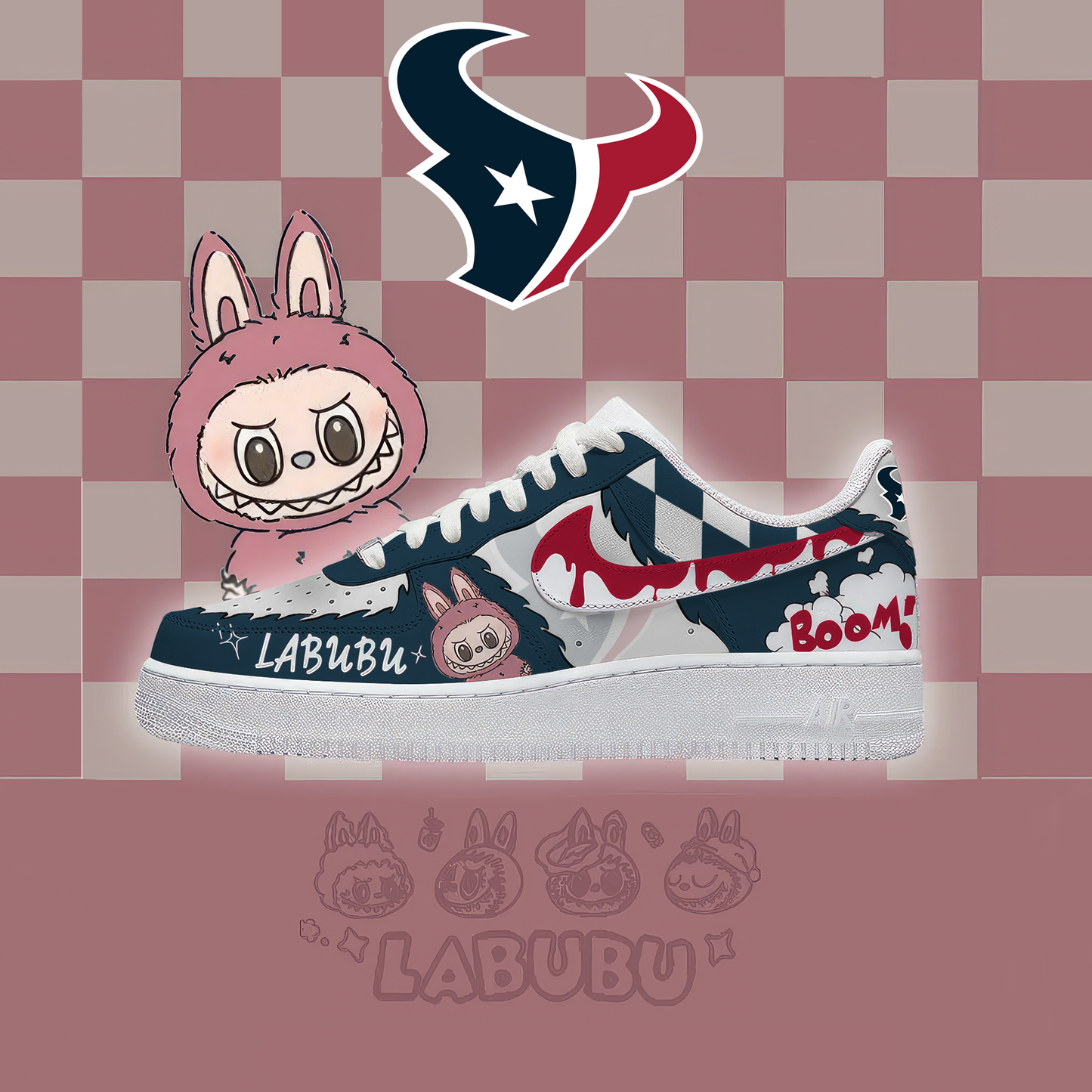 NFL HT x Labubu Premium AF1 Sneaker DDT CTND