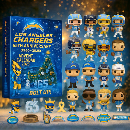 NFL LAC Team Advent Calendar Christmas V1 NAK NHM