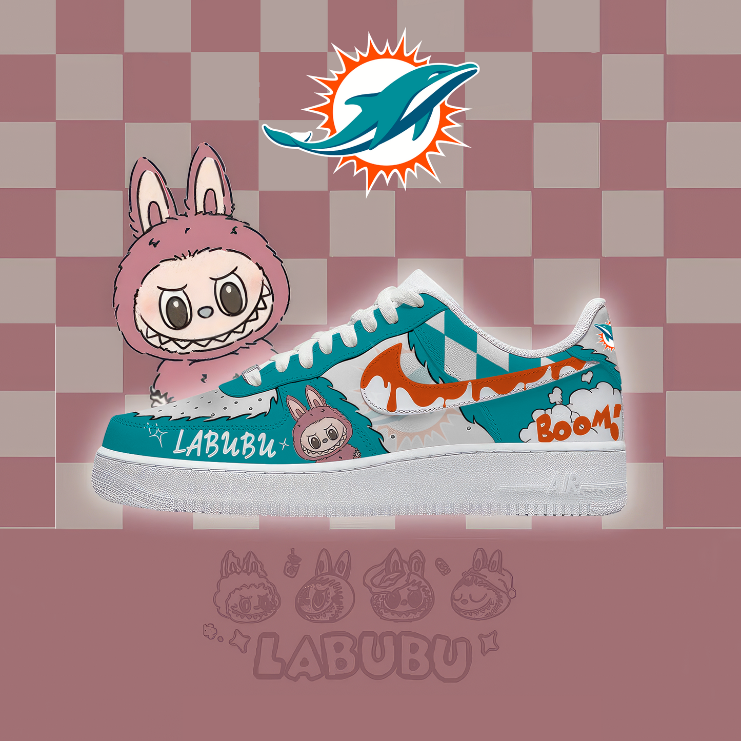 NFL MD x Labubu Premium AF1 Sneaker DDT CTND