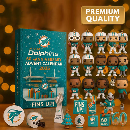 NFL MIA Team Advent Calendar Christmas V1 NAK NHM