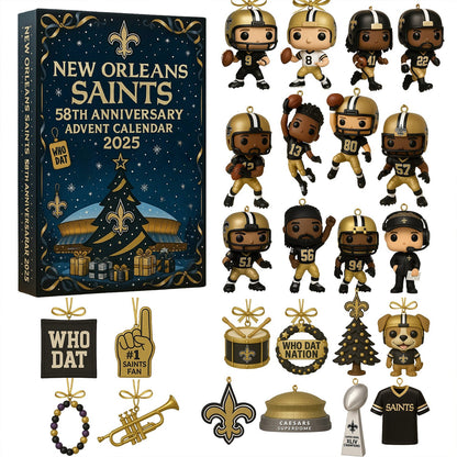 NFL NO Team Advent Calendar Christmas V1 NAK NHM