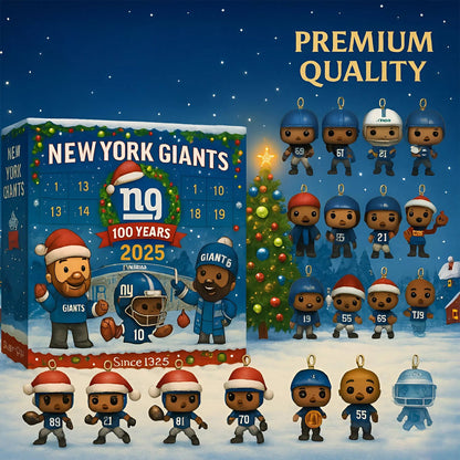 NFL NYG Team Advent Calendar Christmas V1 NAK NHM