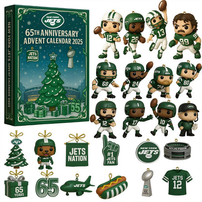 NFL NYJ Team Advent Calendar Christmas V1 NAK NHM